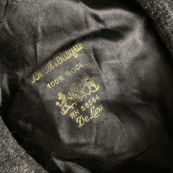 Vintage Beret Basque 100% Wool Hat Gray Mens RN 58584 Made In Czech Republic - Picture 7 of 8